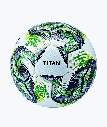 T1TAN Fußball für Kinder - Leichter Ball - 290g - Größe 4 - Perfekt für das Training oder in der Freizeit - Junior Total Control von T1TAN
