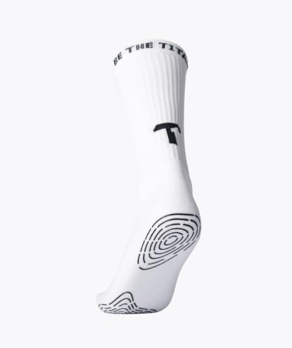 T1TAN Grip Socks - Perfekter Halt für Herren, Damen und Kinder - Farbe weiß - Größe 35-38 von T1TAN