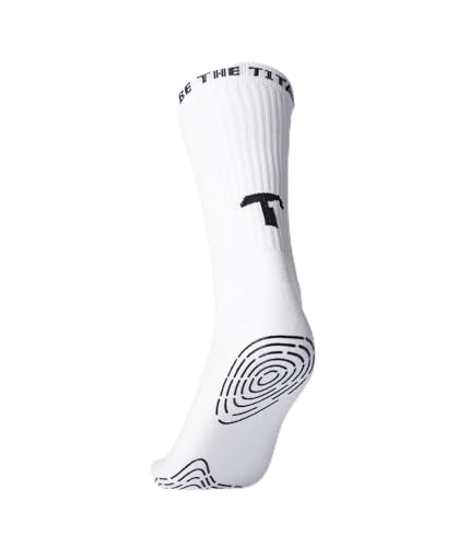 T1TAN Grip Socks - Perfekter Halt für Herren, Damen und Kinder - Farbe weiß - Größe 39-42 von T1TAN