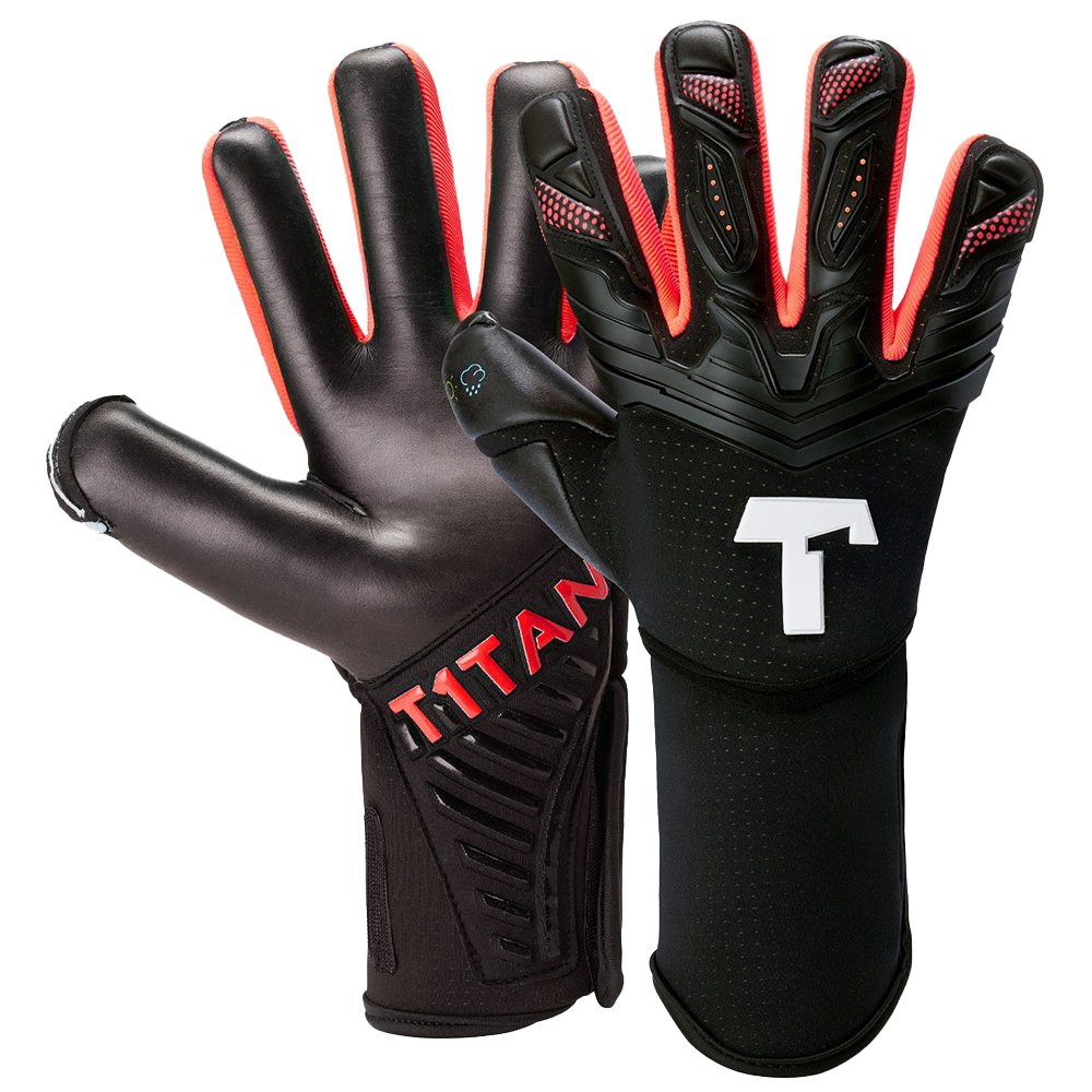 T1tan Alien Black Energy 2.0 Adult Goalkeeper Gloves With Finger Protection Schwarz 7 von T1tan