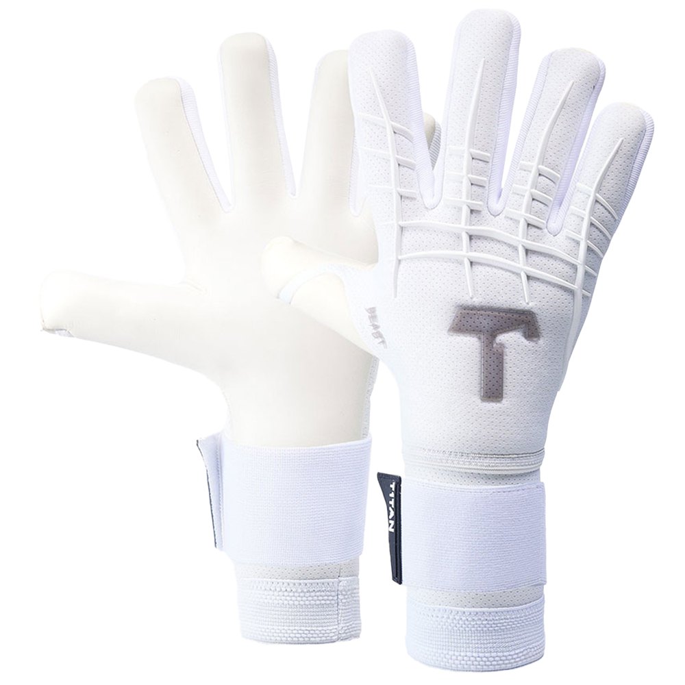 T1tan White Beast 3.0 Adult Goalkeeper Gloves With Finger Protection Weiß 10 von T1tan