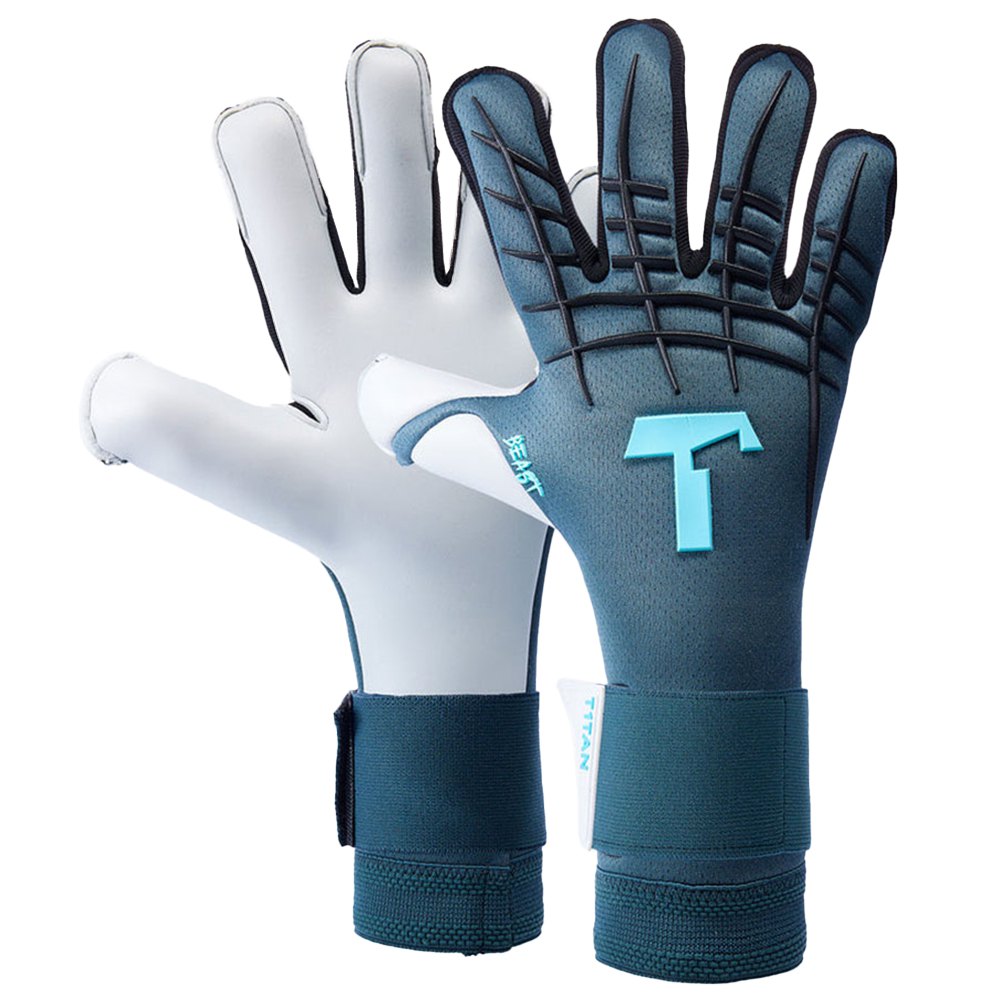 T1tan Petrol Beast 3.0 Adult Goalkeeper Gloves Blau 10 von T1tan