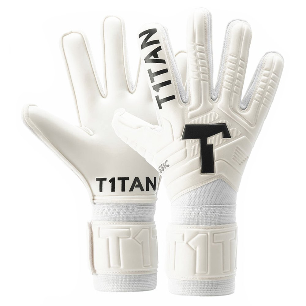 T1tan Classic 1.0 Adult Goalkeeper Gloves With Finger Protection Weiß 10 von T1tan