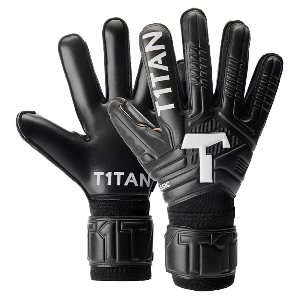 T1tan Classic 1.0 Black-out Goalkeeper Gloves Schwarz 10 von T1tan