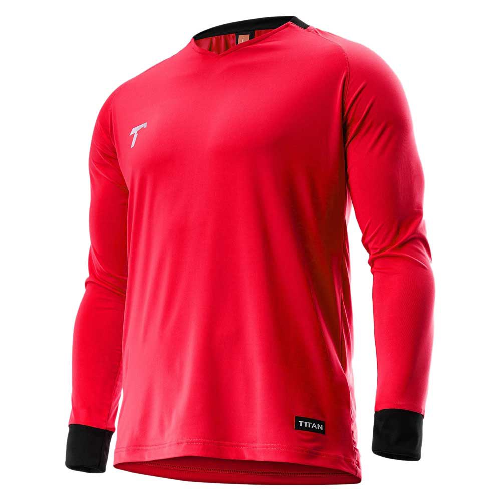 T1tan Goalkeeper Long Sleeve T-shirt Rot 2XS Mann von T1tan