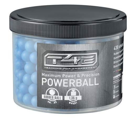 Umarex 100 Stück T4E Powerballs Rubberballs cal43 blau von T4E