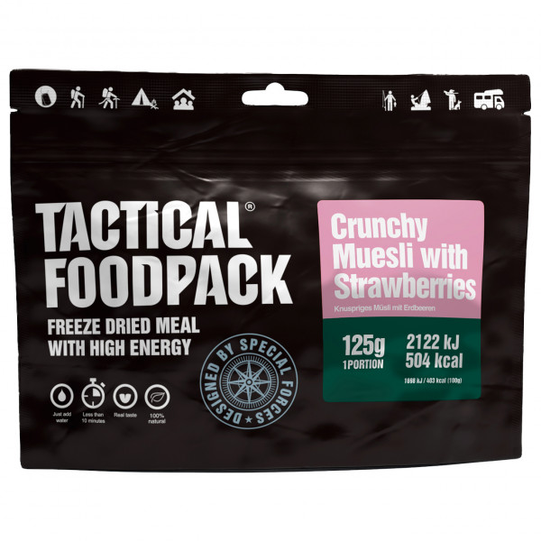 TACTICAL FOODPACK - Crunchy Muesli with Strawberries Gr 125 g von TACTICAL FOODPACK