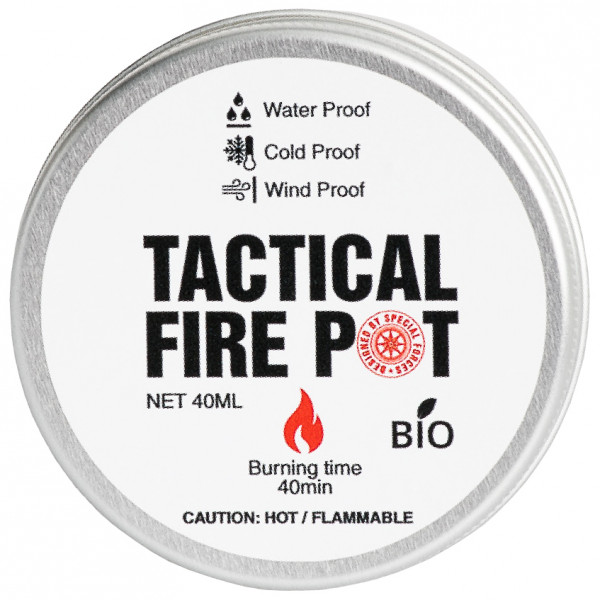 TACTICAL FOODPACK - Tactical Fire Pot - Trockenbrennstoffkocher Gr 40 g von TACTICAL FOODPACK