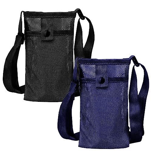 2-teilige Wasserflaschentasche, verstellbare Träger mit 2 Taschen, Tasche für Wasserflasche, Zubehör für Wasserflasche, geeignet für Wandern, Reisen (13 x 22 cm) von TAFACE
