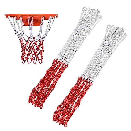 2 Stück Profi Basketballnetz, Basketball Ersatz Netz, Ballnetz Netz für Standard Größe BasketballKorb, Korbnetz Outdoor Basketball Korb Netz von TAIHE