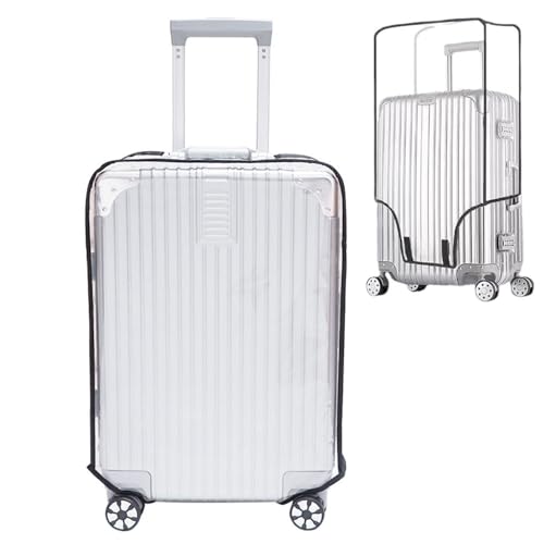 TAIHE Transparente Kofferschutzhülle, Staubdicht Koffer Schutzhülle, Wasserdicht Gepäckabdeckung Reisekoffer Schutzhülle aus PVC für 28 Zoll Koffer von TAIHE