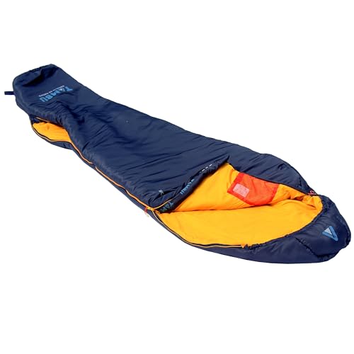TAMBU NIDRA Warmer Mumienschlafsack 80x210cm - leicht, kleines Packmaß Winter- und Herbstschlafsack Sleeping Bag Outdoor - Camping Zelten Wandern - Komfort-Temperatur +3°C PFC-frei, max. bis -18°C von TAMBU