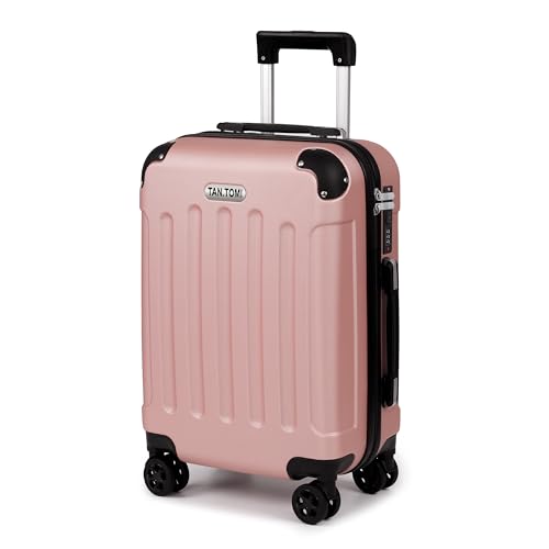 TAN.TOMI Koffer Hartschalenkoffer, Koffer Handgepäck Trolley Koffer Handgepäck, Reisekoffer mit Rollen, Koffer mit TSA Schloss, Zahlenschloss Teleskopgriff, Suitcase für Reisen Geschäft von TAN.TOMI