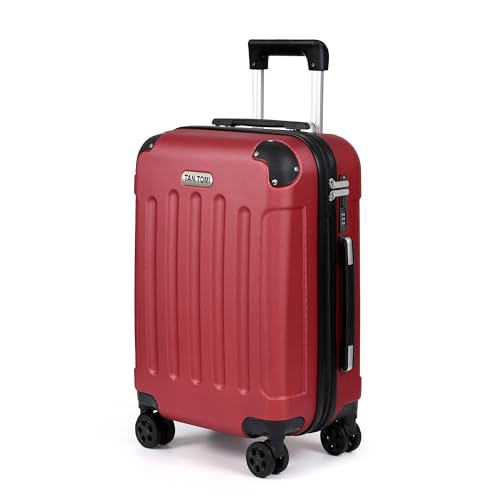 TAN.TOMI Koffer Hartschalenkoffer, Koffer Handgepäck Trolley Koffer Handgepäck, Reisekoffer mit Rollen, Koffer mit TSA Schloss, Zahlenschloss Teleskopgriff, Suitcase für Reisen Geschäft von TAN.TOMI