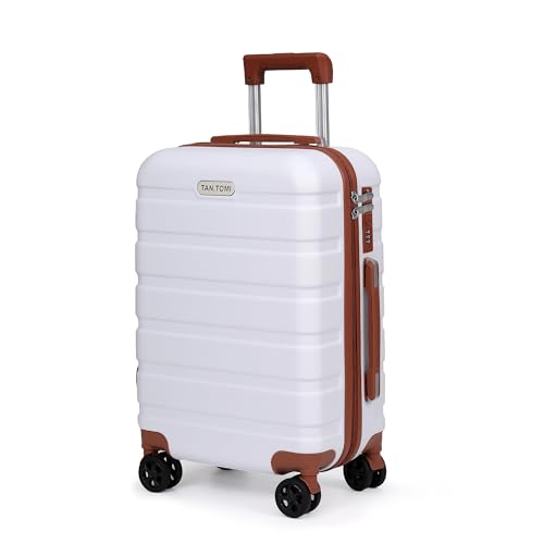 TAN.TOMI Koffer Hartschalenkoffer, Koffer & Trolleys, Rollkoffer Reisekoffer Handgepäck, Suitcase Koffer mit TSA Schloss und 4 Rollen von TAN.TOMI