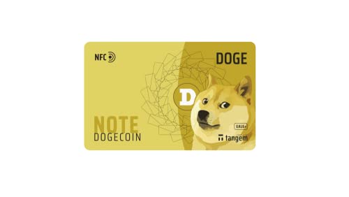 Tangem Hinweis - Doge - Hardware Wallet - Verwalten Sie Ihre Dogecoin ganz einfach, Minimalistisch von TANGEM
