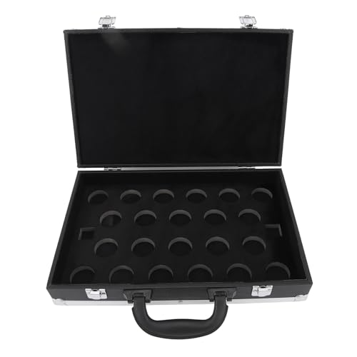 TANIQIACA Premium Billiard Balls Storage Box – Lightweight and Portable Carrying Case with Aluminum Alloy Frame and Waterproofs PU Cover – Holds Up to 22 Balls with Foam Protection! von TANIQIACA