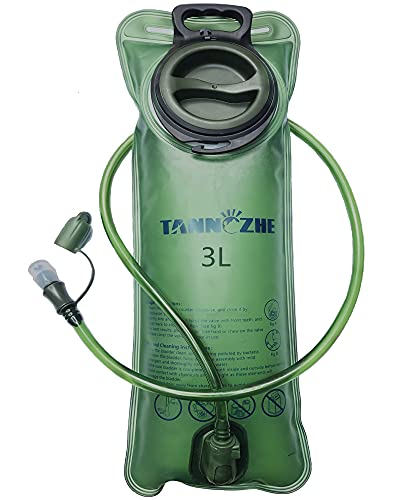 TANNOZHE Trinkblase 3 Liter auslaufsicheres Wasserreservoir,BPA-freier Trinkrucksack-Ersatz,Sport-Reise-Reservoir Trinkrucksack Pack Wandern im Freien-Grün von TANNOZHE