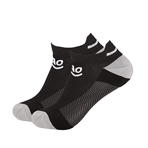 TAO. Einfach Laufen. Geruchsneutralisierende Sneakersocken | Blasenfrei Laufen | Nachhaltig & fair FOOTLETS Doppelpack Black 43-46 von TAO Sportswear