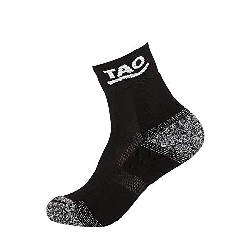 TAO. Einfach Laufen. Geruchsneutralisierende Socken | Blasenfrei Laufen | Nachhaltig & fair Running Socks Black 39-42 von TAO Sportswear