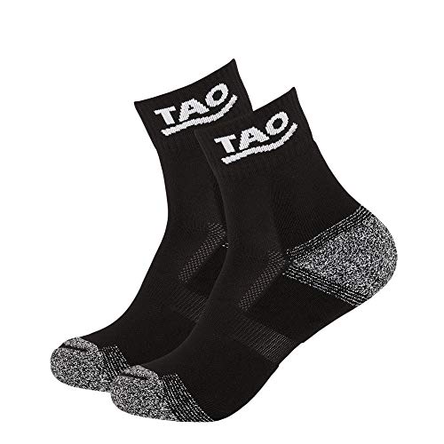 TAO. Einfach Laufen. Geruchsneutralisierende Socken | Blasenfrei Laufen | Nachhaltig & fair Running Socks Doppelpack Black 39-42 von TAO Sportswear