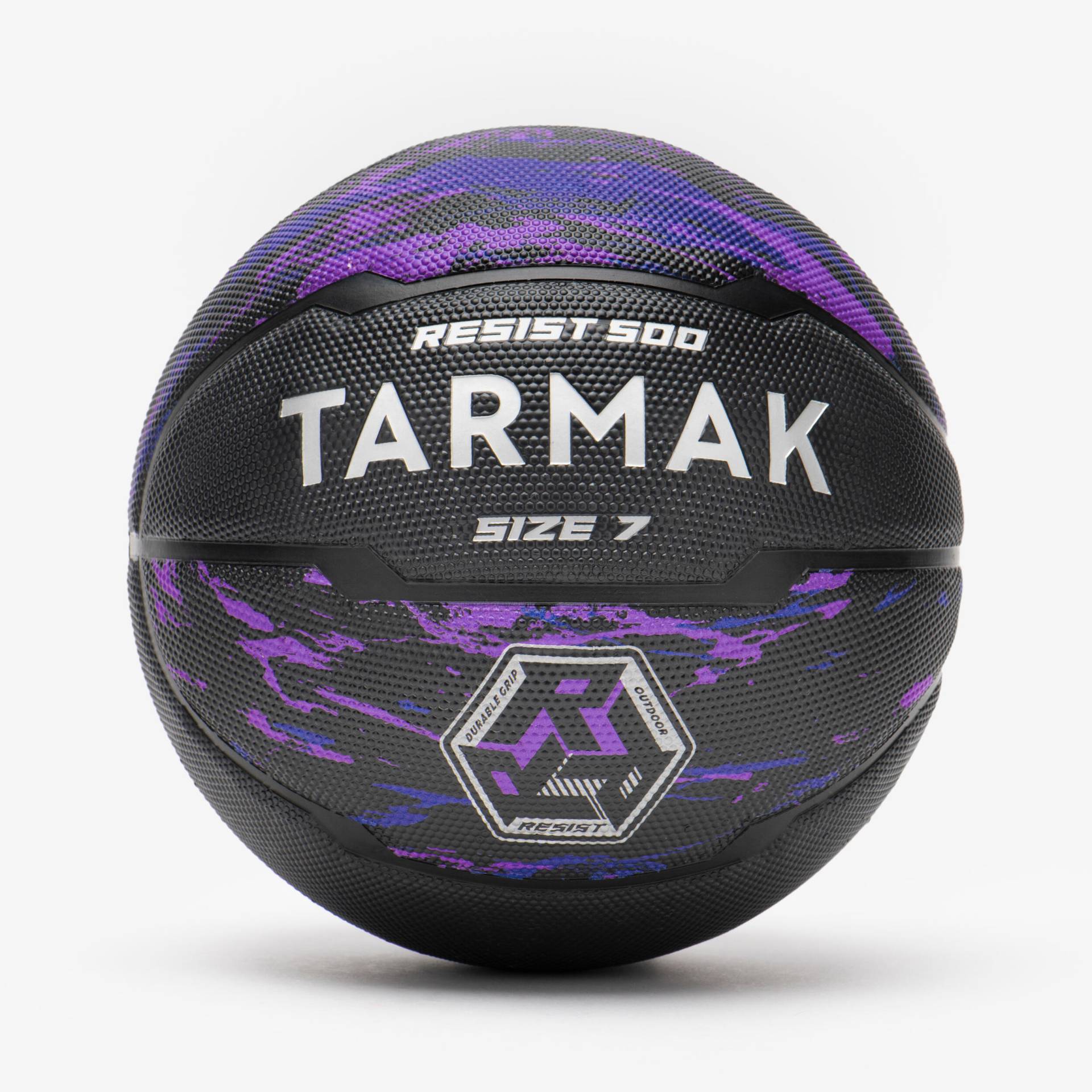 Basketball Grösse 7 - R500 violett/schwarz von TARMAK
