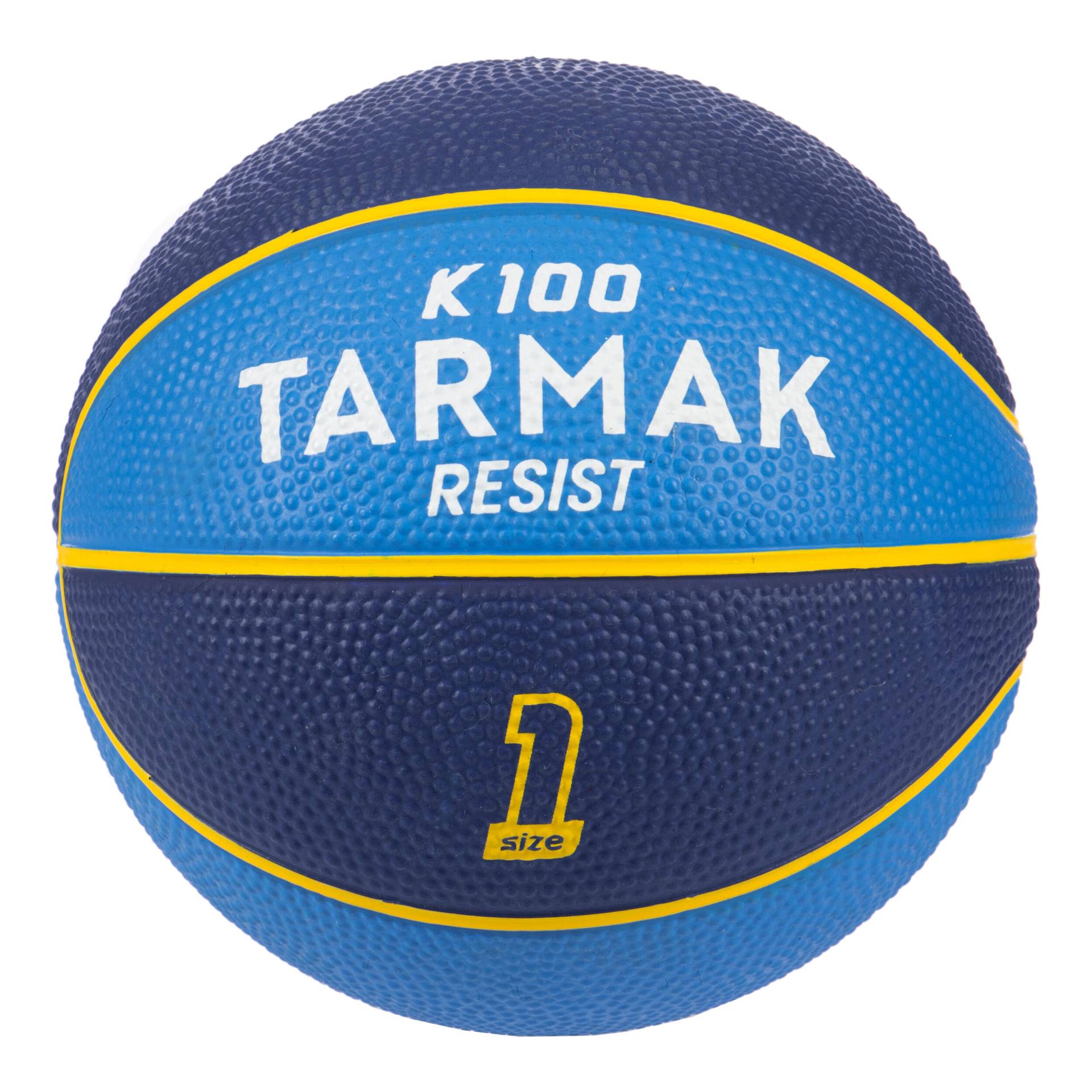 Kinder Basketball Grösse 1 - K100 Rubber Mini blau von TARMAK