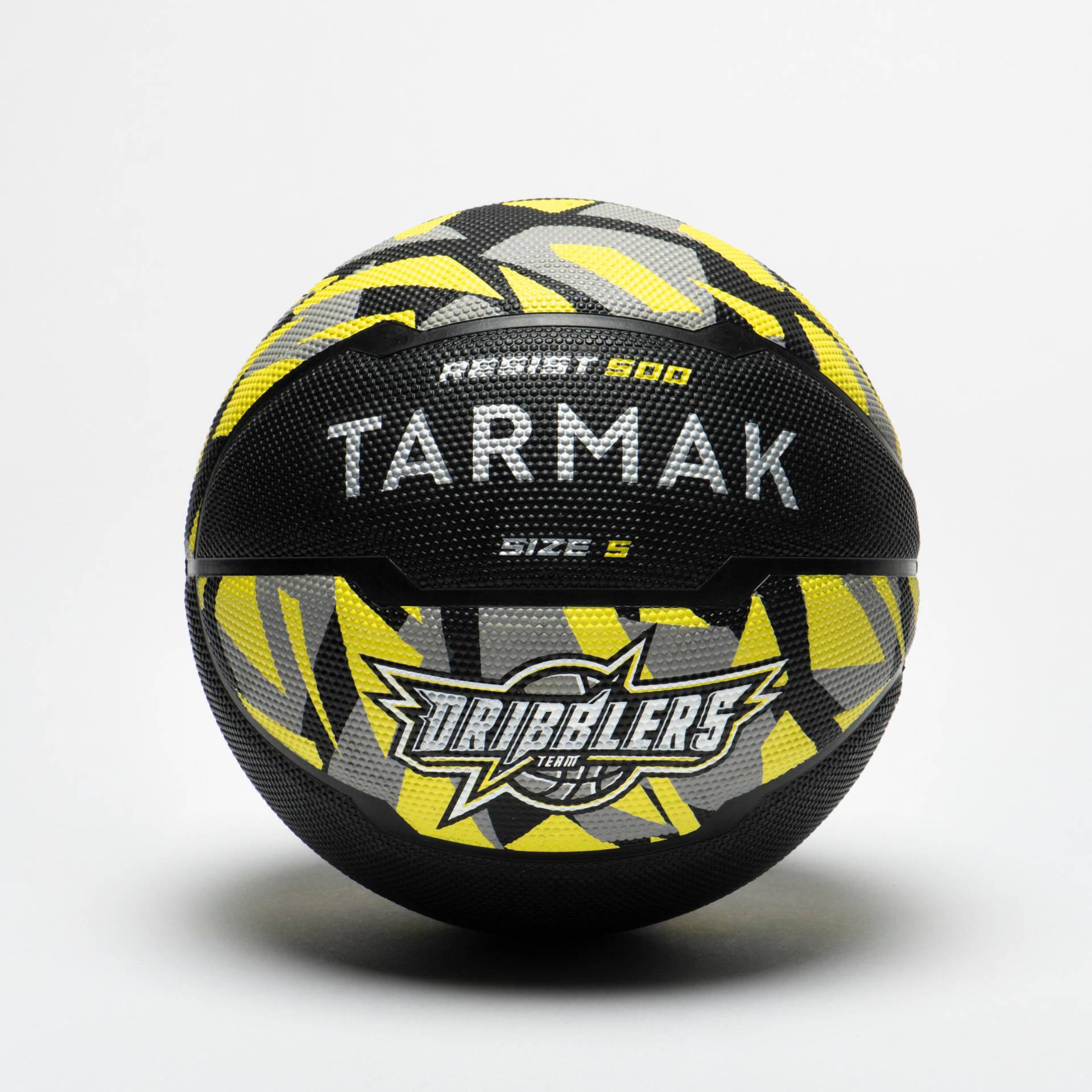 Basketball Grösse 5 - R500 schwarz/gelb von TARMAK