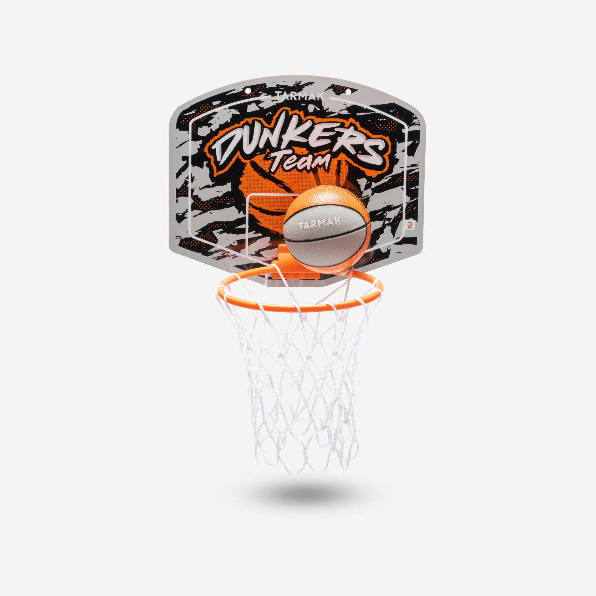 Mini Basketball Korb Wand- oder Türbefestigung - SK100 Dunkers orange/grau von TARMAK