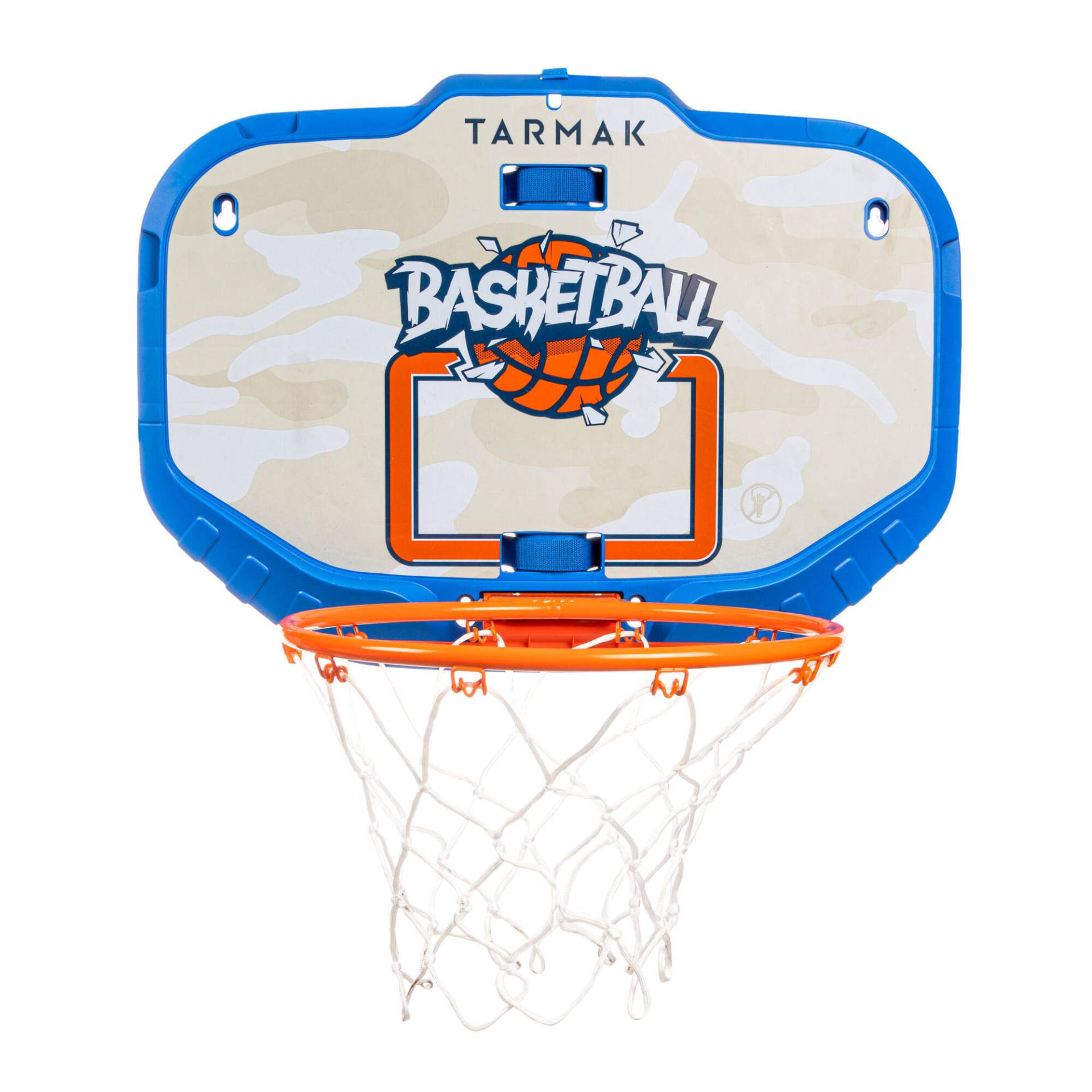 Mini Basketball Korb Set Wandbefestigung /Outdoor - K900 blau/orange von TARMAK