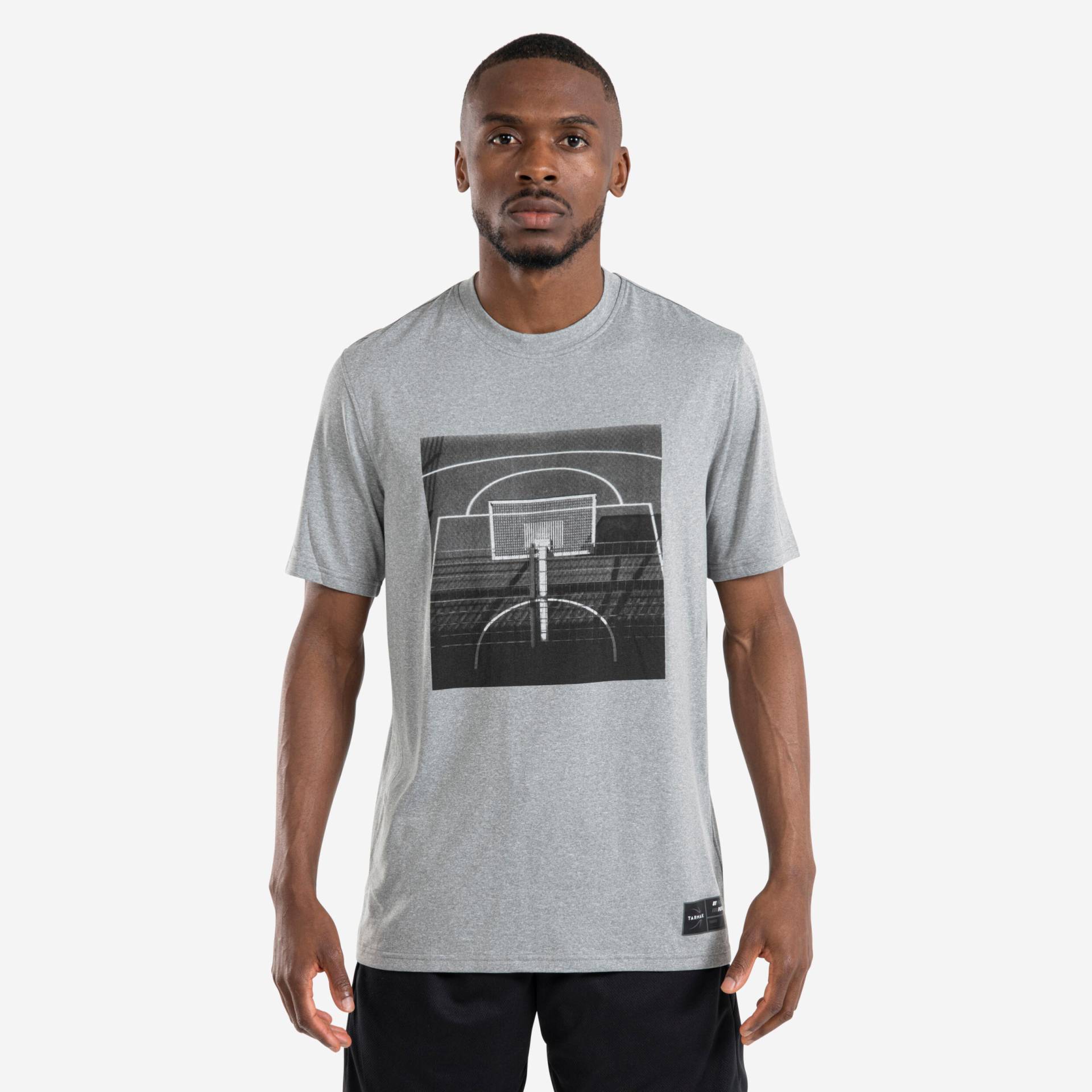 Herren Basketball T-Shirt - S500 Fast grau von TARMAK