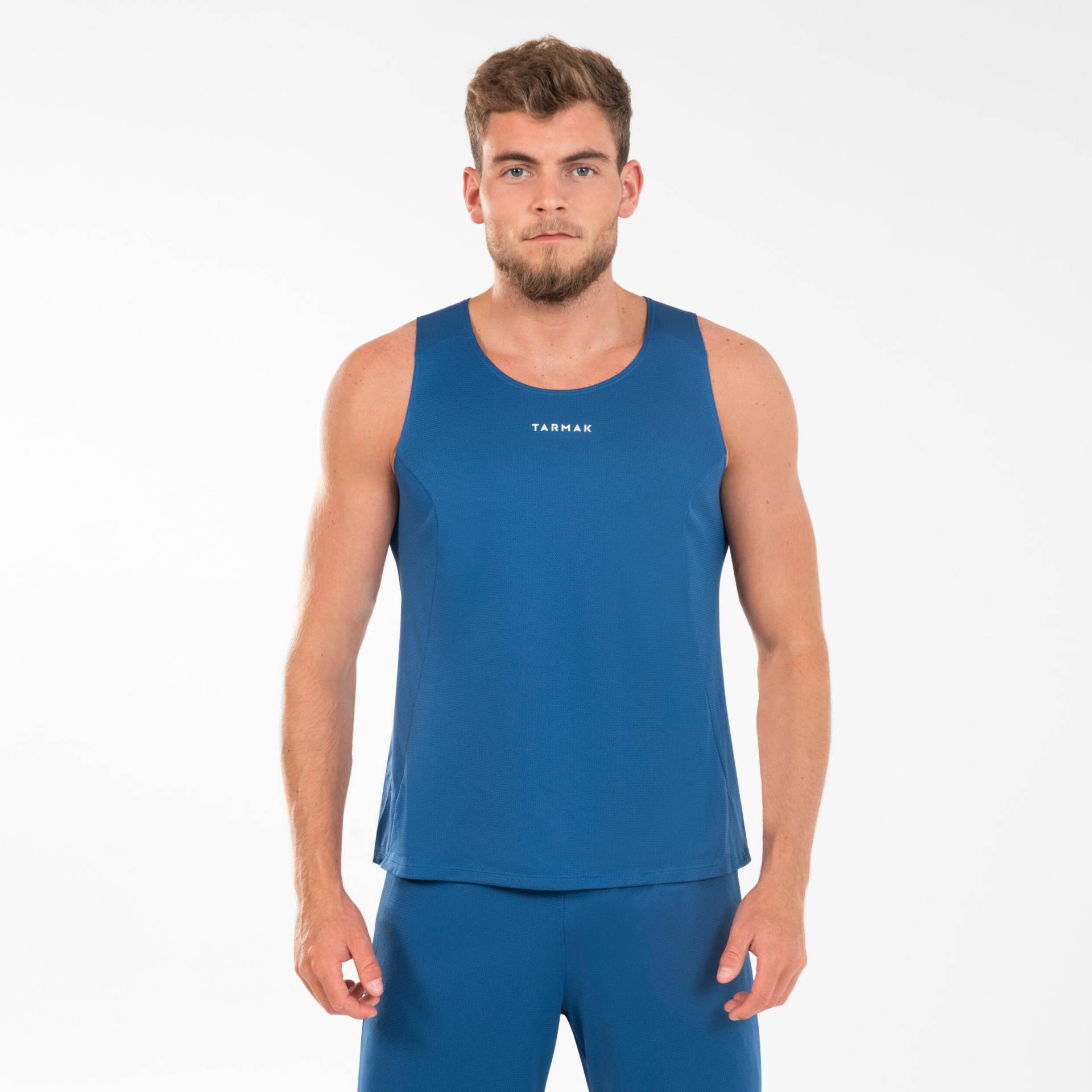 Damen/Herren Basketball Trikot ärmellos ‒ T100 marineblau von TARMAK