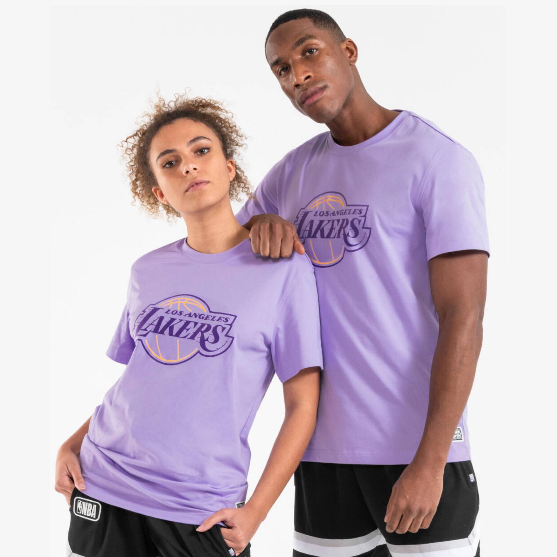 Damen/Herren Basketball T-Shirt NBA Los Angeles Lakers - TS 900 violett von TARMAK