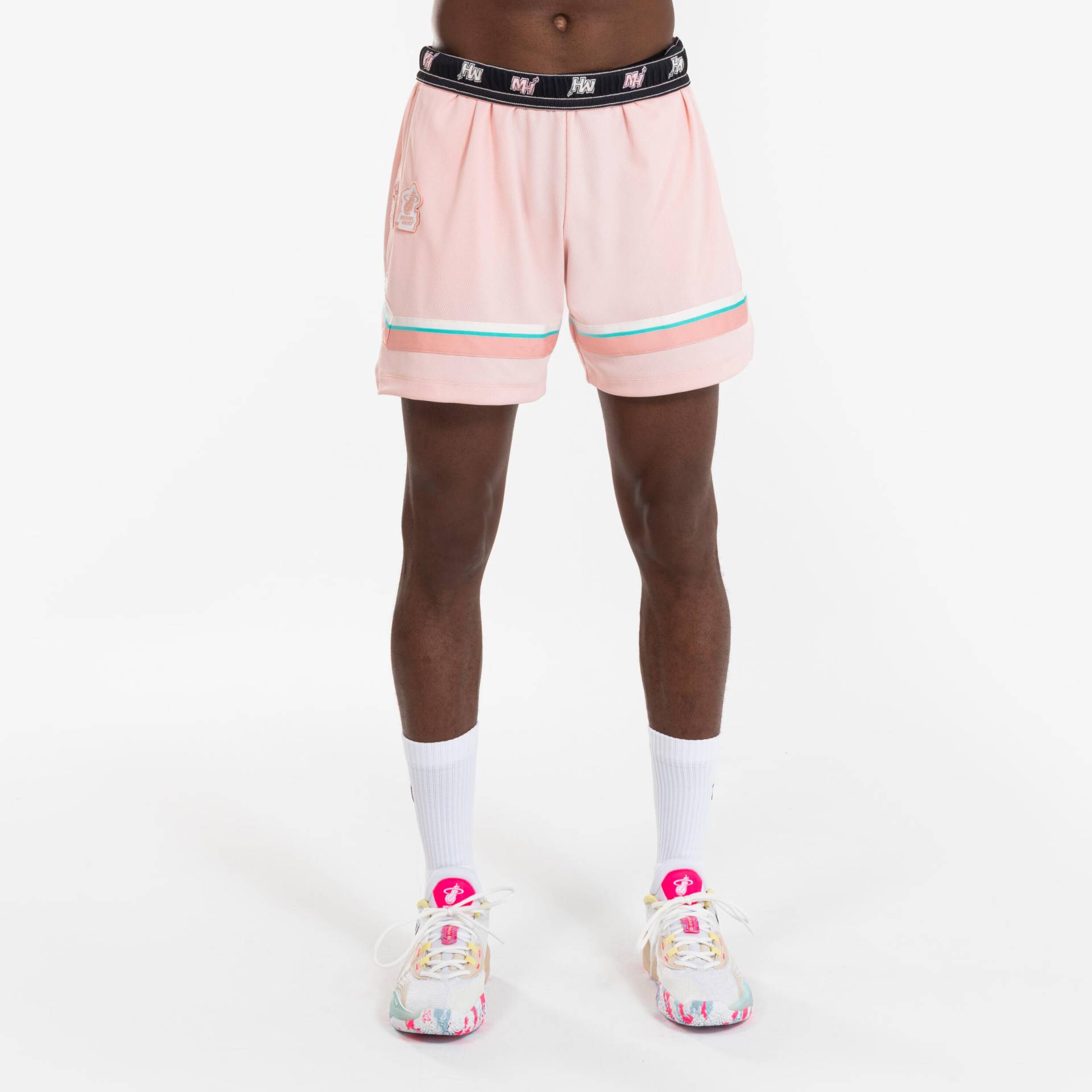 Damen/Herren Basketball Shorts NBA Miami Heat - SH 900 violett von TARMAK