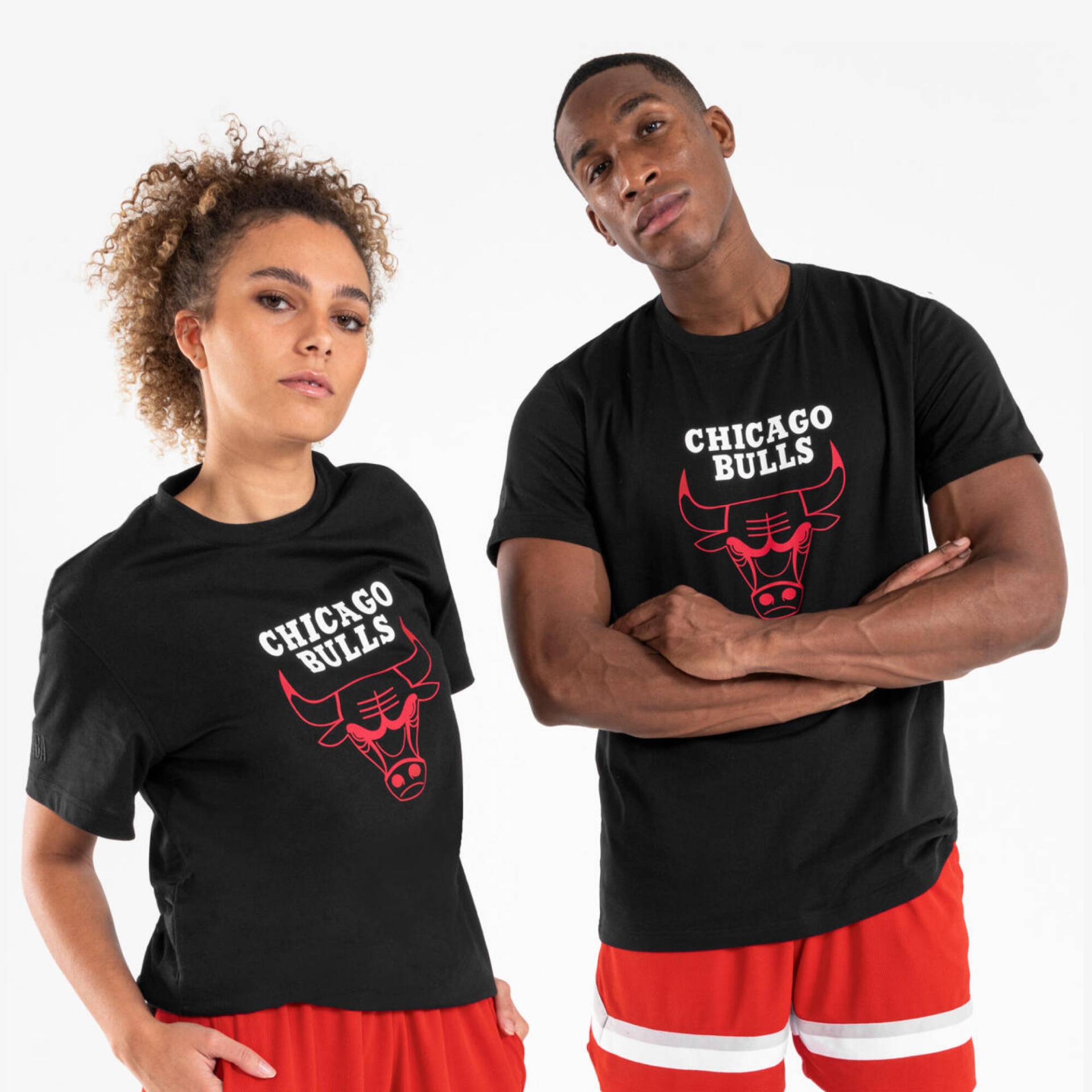Damen/Herren Basketball T-Shirt NBA Chicago Bulls - TS 900 schwarz von TARMAK