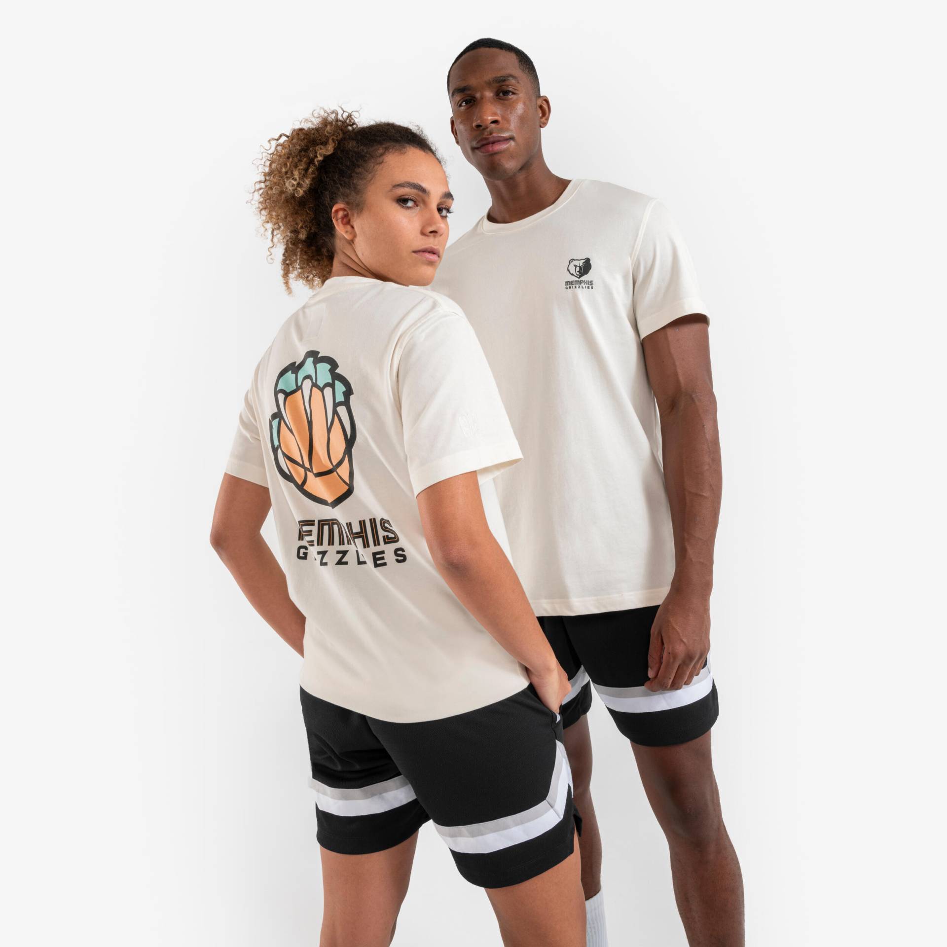 Damen/Herren Basketball T-Shirt NBA Memphis Grizzlies - TS 900 weiss von TARMAK