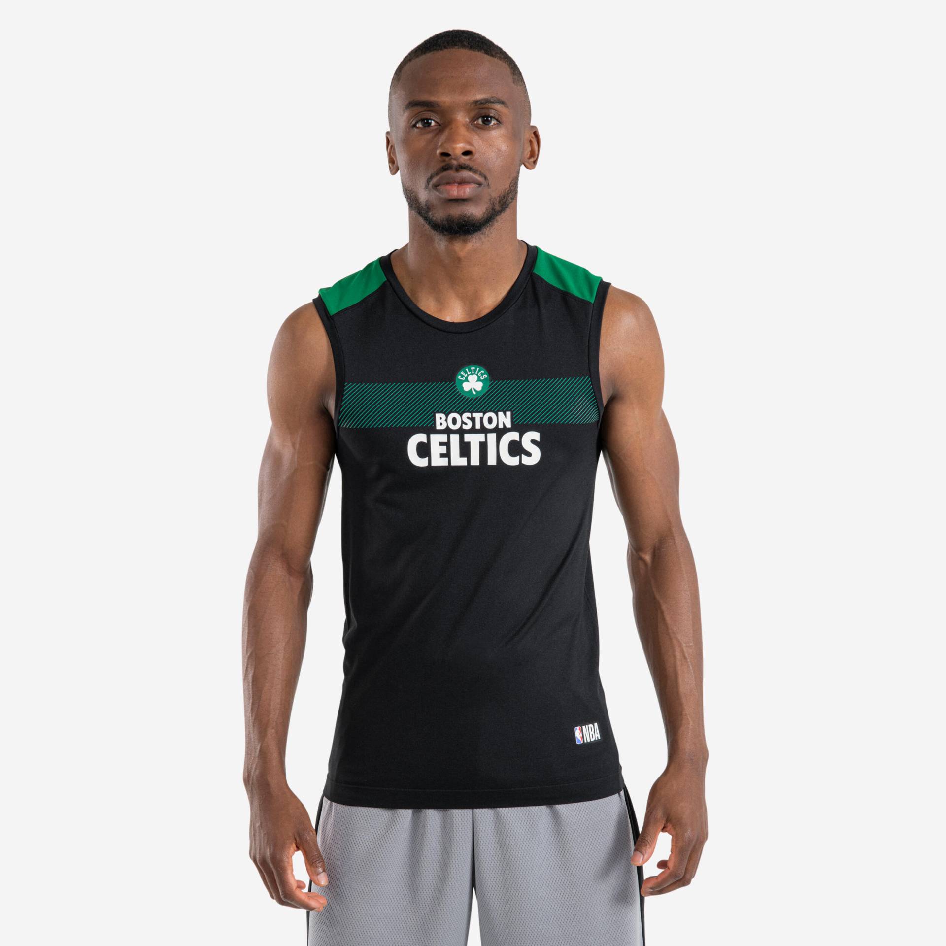 Funktionsshirt ärmellos Basketball UT500 NBA Boston Celtics Damen/Herren schwarz von TARMAK