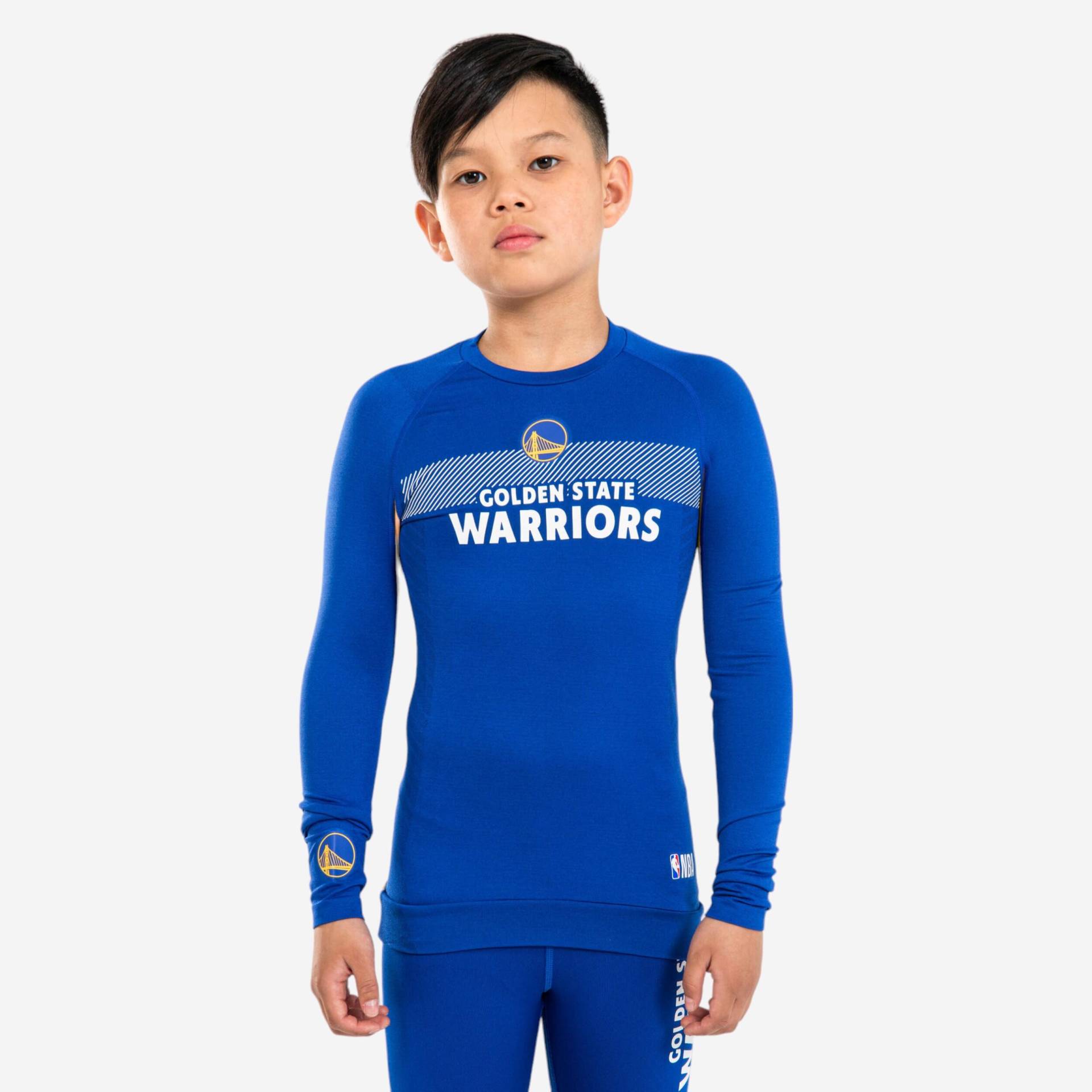 Kinder Basketball Funktionsshirt UT500 NBA Golden State Warriors blau von TARMAK