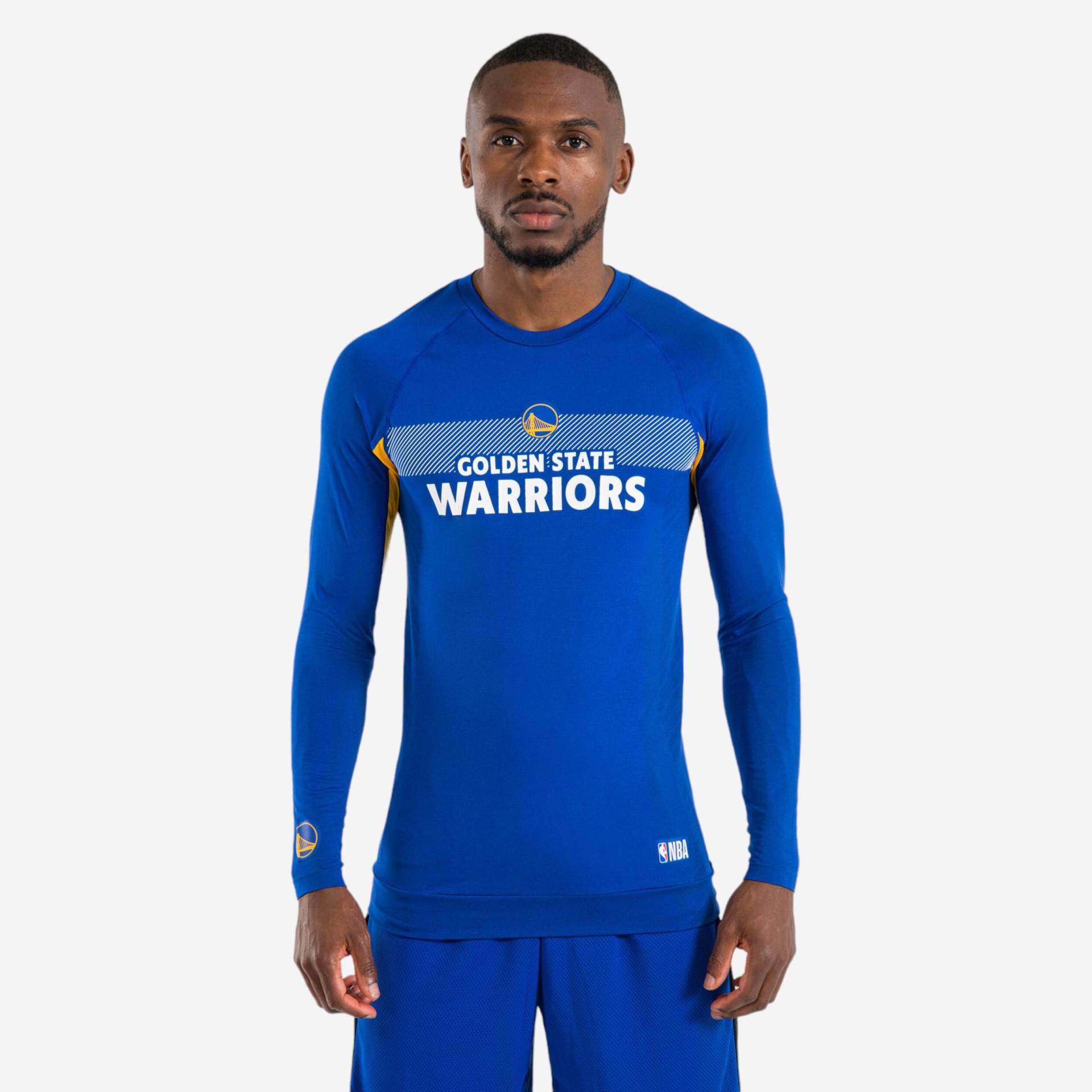 Funktionsshirt Basketball UT500 NBA Golden State Warriors Damen/Herren blau von TARMAK