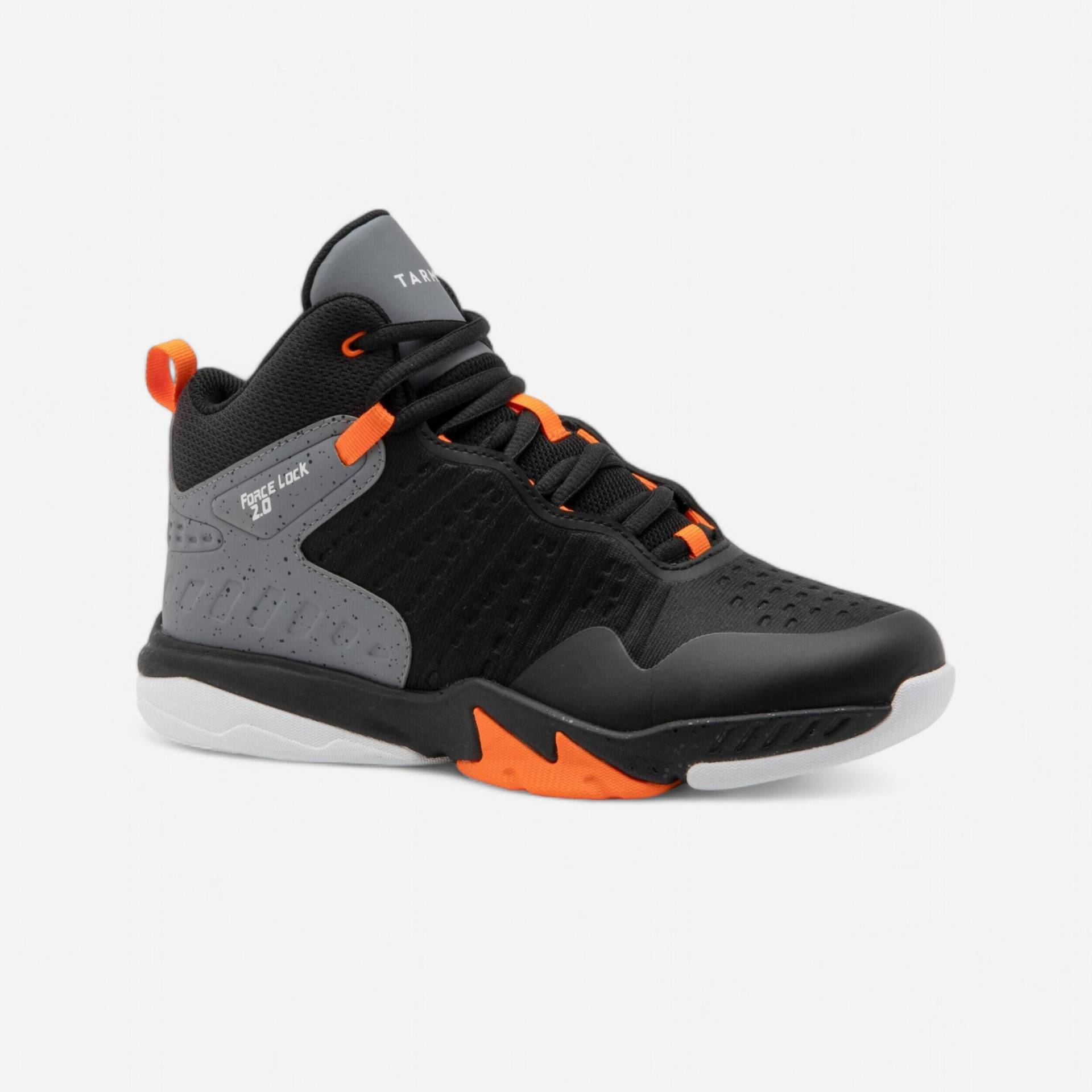 Kinder Basketball Schuhe hoch - SS500 schwarz/orange von TARMAK