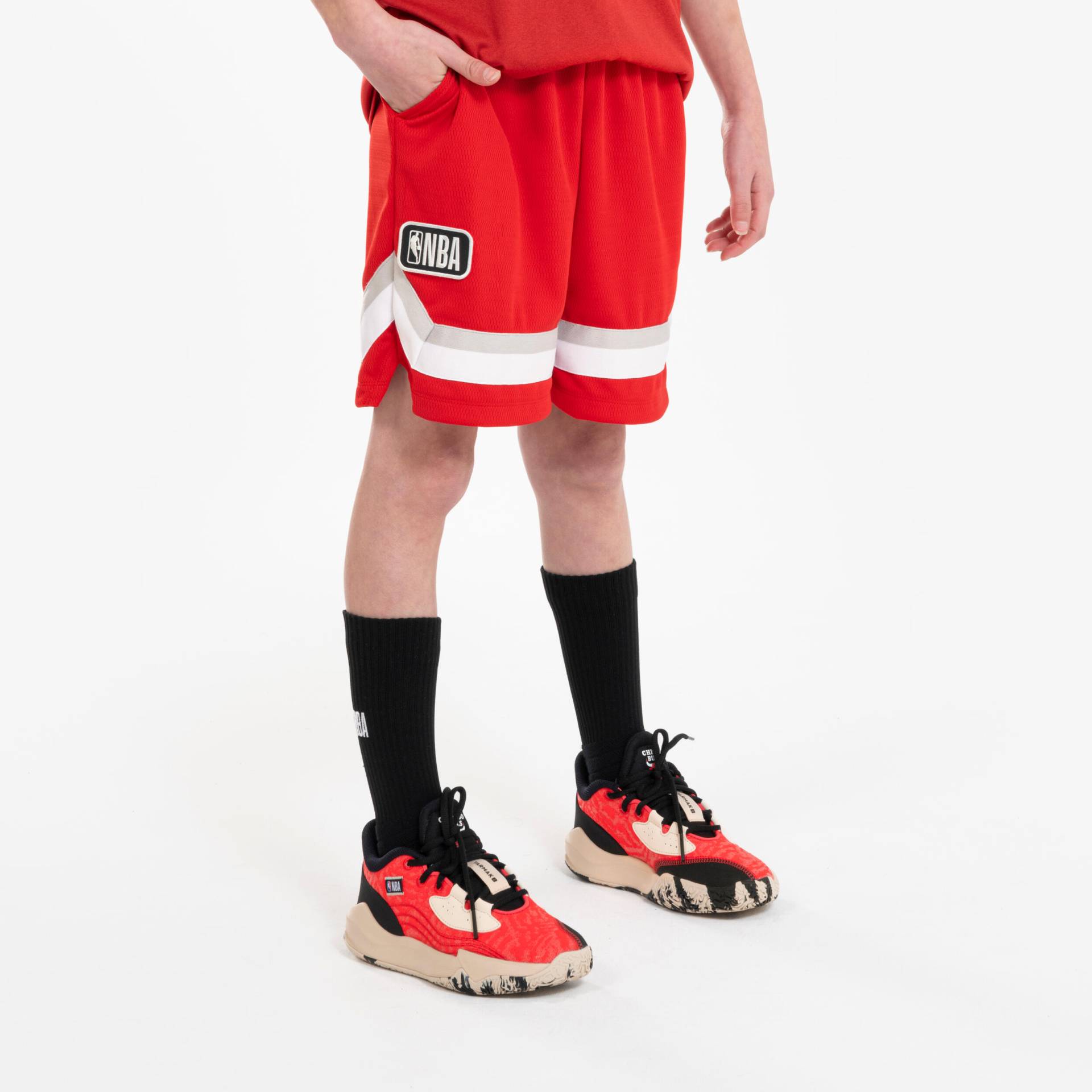 Kinder Basketball Shorts NBA Chicago Bulls - SH 900 JR rot von TARMAK