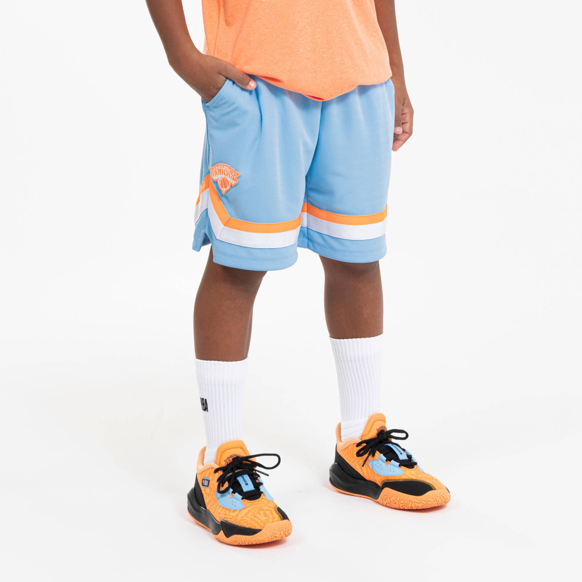 Kinder Basketball Shorts NBA Knicks - SH 900 JR blau von TARMAK