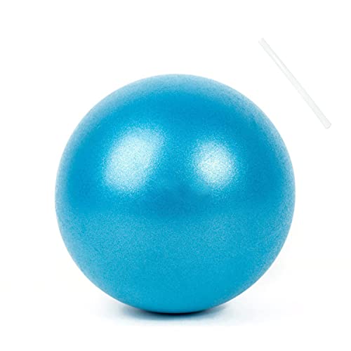 TATAFUN Gymnastikball Klein Pilates Ball - 25cm Mini Yoga Pilatesball Soft & Rutschfester Fitness Ball mit Inflatable Straw für Yoga, Heim, Büro, Sitzball (Blau) von TATAFUN