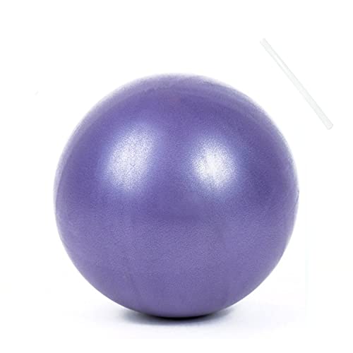 TATAFUN Gymnastikball Klein Pilates Ball - 25cm Mini Yoga Pilatesball Soft & Rutschfester Fitness Ball mit Inflatable Straw für Yoga, Heim, Büro, Sitzball (Violett) von TATAFUN