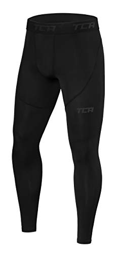 TCA Herren Pro Performancance Leggings, Kompressionshose, Sporthose, Lang - Schwarz, XL von TCA