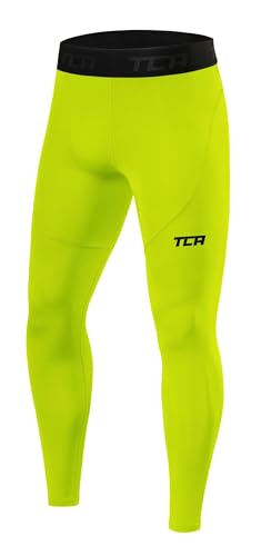 TCA Jungen Pro Performancance Leggings, Kompressionshose, Sporthose, Lang - Licht Grün, 10-12 Jahre von TCA