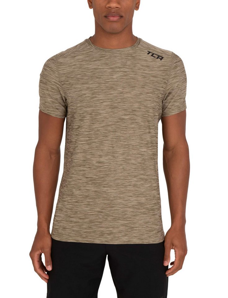 TCA T-Shirt TCA Galaxy Herren Fitness Laufshirt - Grün (1-tlg) von TCA