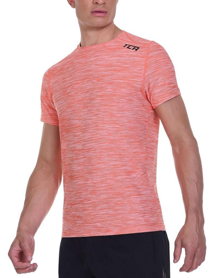 TCA T-Shirt TCA Herren Galaxy Laufshirt - Orange (1-tlg) von TCA