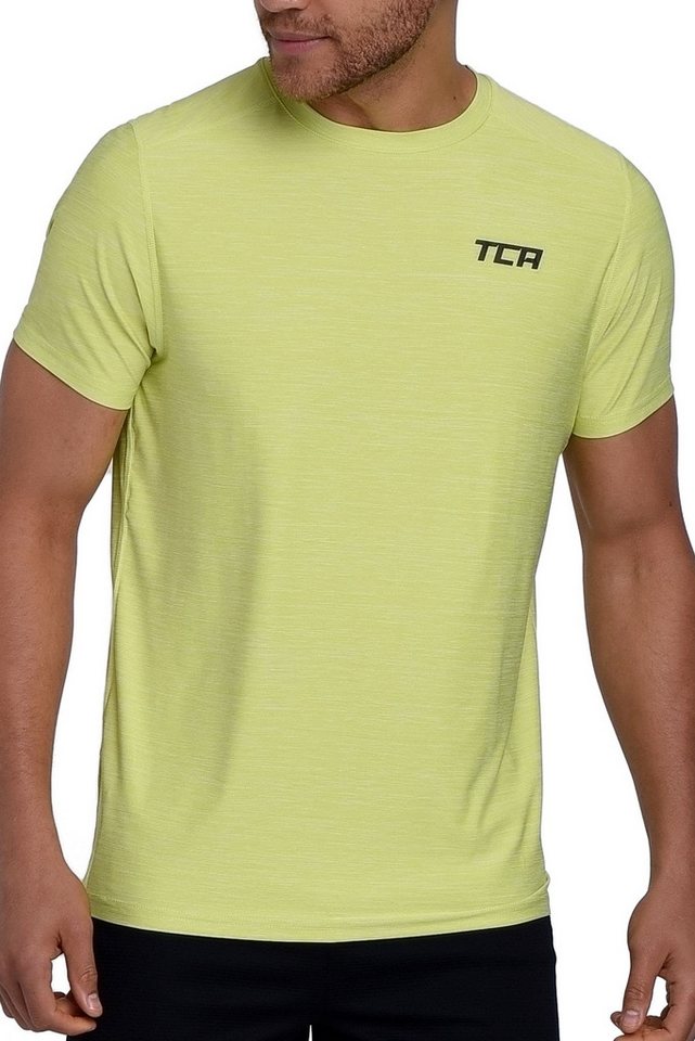 TCA T-Shirt TCA Galaxy Herren Fitness Laufshirt - Lichtgrün (1-tlg) von TCA