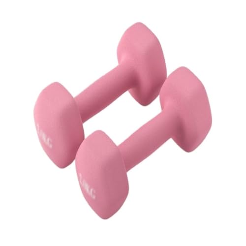 Dumbbells Kurzhantel-Damen-Fitness-Heimgeräte, Reines Eisen, Kleines Hantel-Set, Kombinations-Armtraining For Männer Hantelset (Color : Pink, Size : 4kg) von TCMYQS